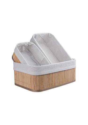 Büro Ev Ofis Düzeni İçin Bambu Yapım Sepet Seti Diğer