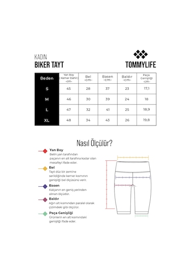 Tommy Life Koyu Gri Polyester Esnek Standart Fit Performans Kadın Biker Tayt - 91013 Koyu Gri