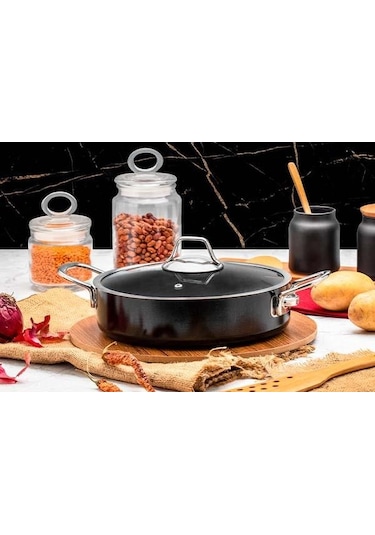 Evimsaray Zest Gusto Granit Basık Tencere 22 Cm Zgkt22
