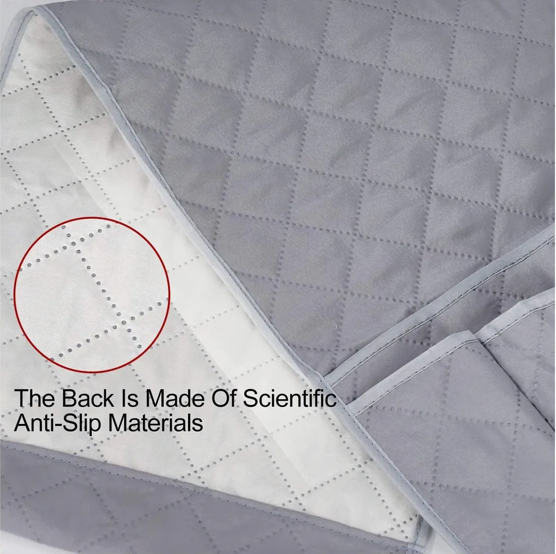 Konesam Kumaş Sandalye Koltuk Sandıkı - 5 Cepli Tv Kumanda, Kitap, Telefon Organizatörü - Dayanıklı Poliester - 88x33 Cm Diğer