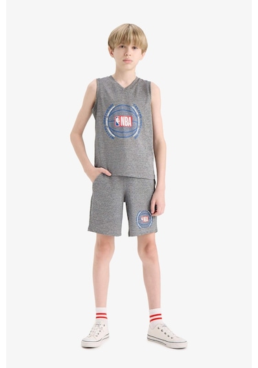 Defacto Erkek Çocuk Nba Wordmark Beli Lastikli Şort E4854a825smgr210 Gri Defacto Erkek Çocuk Nba Wordmark Beli Lastikli Şort E4854a825smgr210 Gri