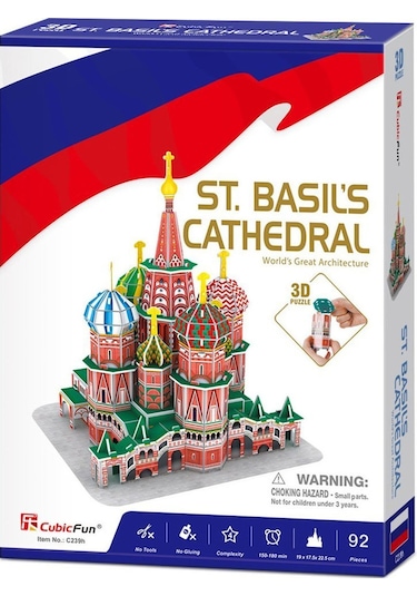 C239H Cubic Fun. St. Basils Cathedral 32 Parça. 3D - 3 Boyutlu Pu