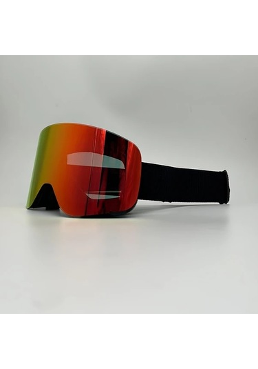 Willowhaven 2024 Siyah Popüler Kayak Gözlüğü Çift Katman Lens Anti Fog Rüzgar Korumalı Unisex