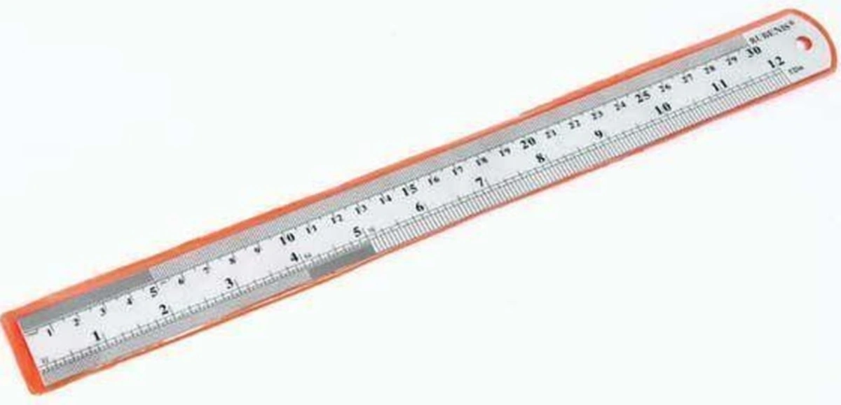 Jr-30 Çelik Cetvel 30 Cm Parlak Metal