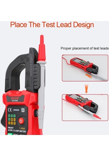 Gvda Gd166b 6000 Sayım Weichuang01 Pens Metre Ac Dc Gerilim True Rms Kelepçe Multimetre Kapasite Ohm Hz Amp Test Cihazı