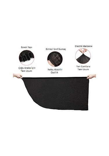 Araba Yan Cam Perdesi Güneş Önleyici Araç Içi Güneşliği Için Sinekliği Koruyucu Örtü