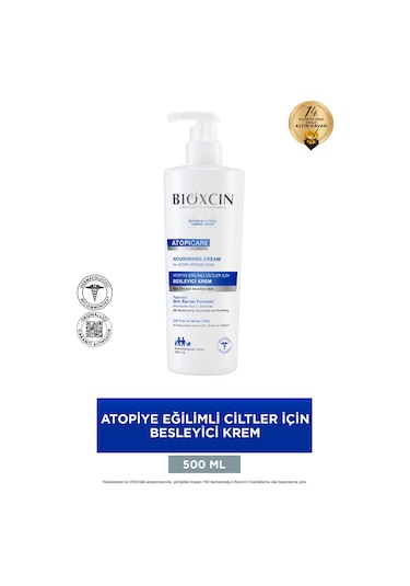 Bioxcin Atopicare Besleyici Krem 500 ml – Atopiye Eğilimli Ciltler İçin Yoğun Nemlendirici ve Onarıcı Bakım