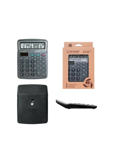 Singree 12 Haneli Büyük Solar Güç Lcd Ekran Büyük Tuşlu Masaüstü Hesap Makinesi Ofis Okul Ev Çocuk Öğrenci Muhasebeci Diğer