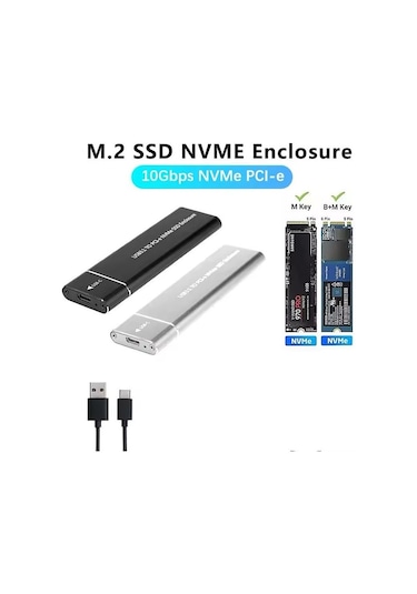 Bluesery Bs-m22 Nvme M.2 Ssd Kutusu 3.1 Type-c Uyumlu
