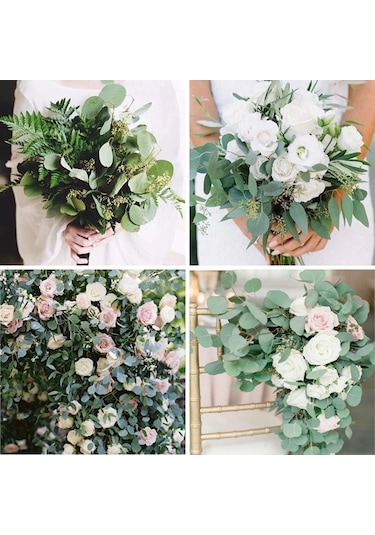 Suofeng Yapay Yapraklı Dekoratif Dallar - Ev Ve Bahçe İçin Dayanıklı Ve Şık Dekorasyon