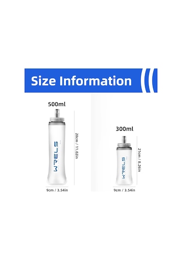Wrels Su Şişesi Katlanır Yumuşak Şişe Spor Katlanabilir Koşu Kamp Yürüyüş Red 500ml Red 500ml
