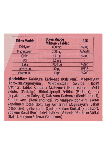 Phytodef Kalsiyum Magnezyum Çinko 3 x 60 Tablet