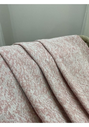 Özlü Home Lüks Pamuklu Koltuk Çekyat Örtüsü 170x220 Somon Çift Taraflı Terletmez Kaymaz Toplanmaz Somon