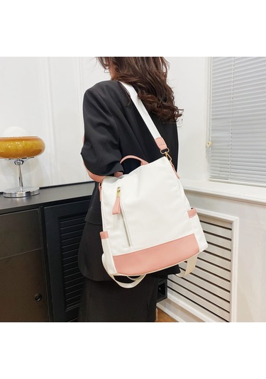 Springsun Kadınlar İçin Çift Omuzlu Anti Hırsızlık Sırt Çantası, Seyahat Ve Günlük Kullanıma Uygun, Geniş Hafıza, Fermuar Kapanma, Nilon Dış Materyal Çok Renkli