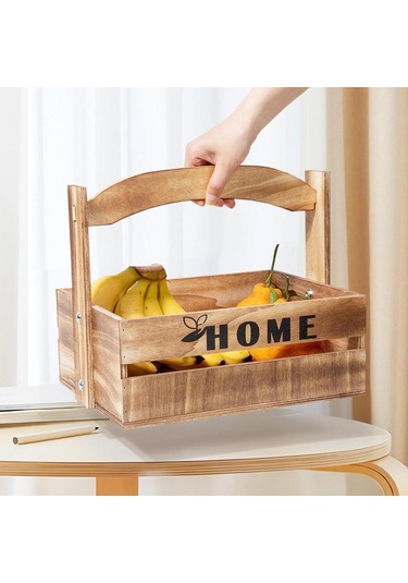 Suntek Masa Üstü Oturma Odası Için Meyve Sepeti Kahverengi