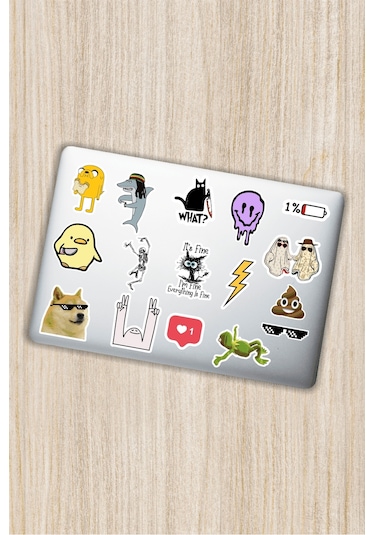 Dekoratif Laptop Notebook Tablet Telefon Sticker Set 17