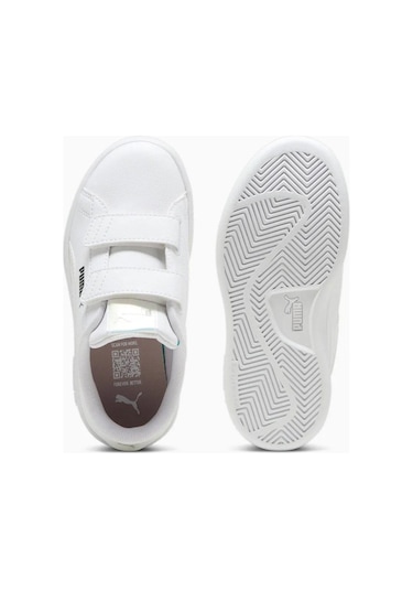 Puma Smash 3.0 Holo 2.0 V Çocuk Beyaz Sneaker Beyaz