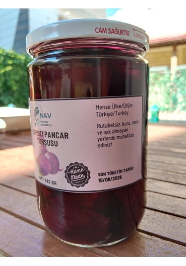 Nav Kırmızı Pancar Turşusu Ev Yapımı 680 G