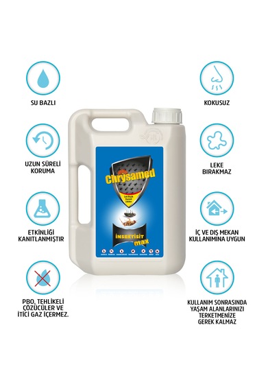 Chrysamed İnsektisitt Max Böcek İlacı 2 L + Trigger İlaçlama Tabancası