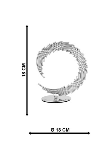 Begüsa Bakü Metal Aksesuar Biblo 18 Cm Krom