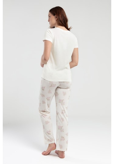 Pierre Cardin Kadın Krem Pijama Takımı Pc9004-S-V1