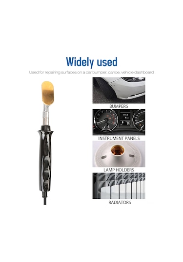 Kangvka Araba Tamponu Tamir Seti: Elektrikli Kaynak Makinesi 50w, 40 Plastik Çubuk, Demir Tutucu, Tel Fırça Ve Ağ - Avrupa Standardı