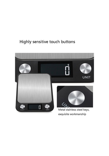 Sones Küçük Mutfak Gıda Ölçeği Paslanmaz Çelik Elektronik Mutfak Ölçeği 10kg/1g