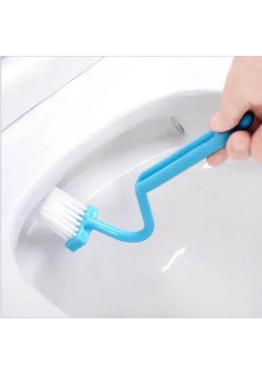 Liangmei 3 Adet Kavisli Tuvalet Fırçası Uzun Saplı Tuvalet Ahşap