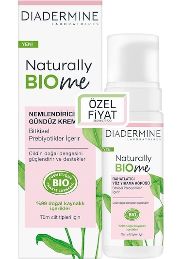 Diadermine Naturally Biome Gündüz Kremi 50 ML + Köpük