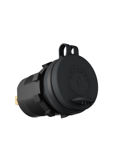 Springsun Yeni Qc3.0 Usb A+c Tip Şarj Cihazı, Mavi Uçlu, Su Geçirmez, 12v-24v Çift Çıkışlı