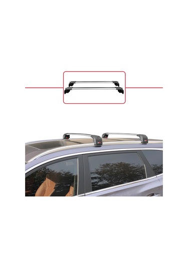 Chery Tiggo 8 Pro 2020 Sonrası İle Uyumlu Ace-2 Ara Atkı Tavan Barı Gri