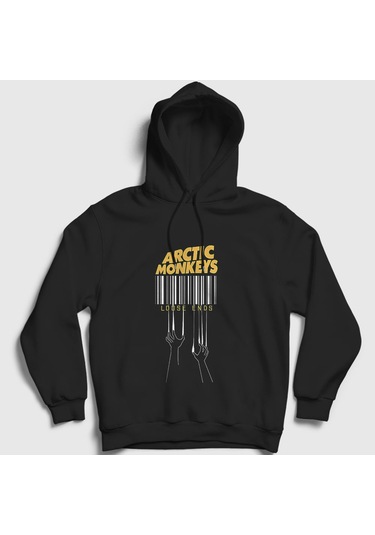 Presmono Unisex End Arctic Monkeys Kapüşonlu Sweatshirt Siyah