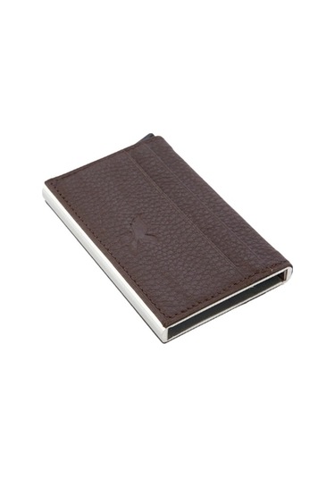 Karali Hakiki Deri Kartlık Kahve K578-2 Kahverengi