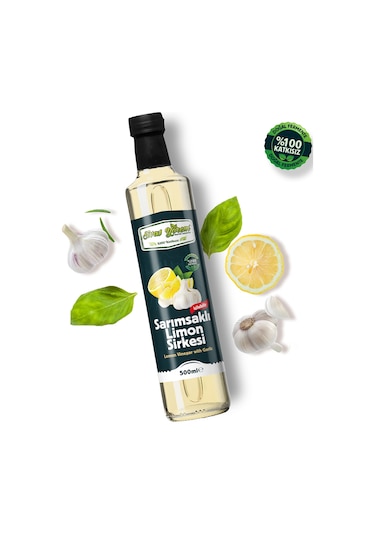 Sivas Yörem %100 Katkısız Sarımsaklı Limon Sirkesi 500 ML