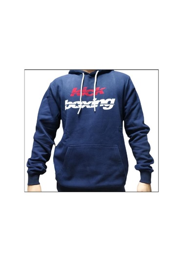 Dragondo Tx27 Kick Boks Sweatshirt Baskılı Kapüşonlu Sweatshirt Lacivert