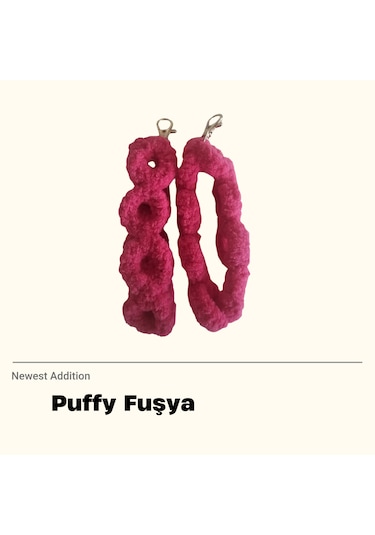 Puffy Fuşya Telefon Askısı