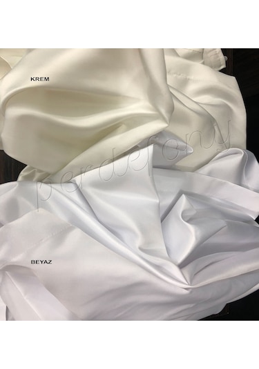 Taç Lüx Güneşlik Perde Atlas Saten Özel Ölçü Dikim