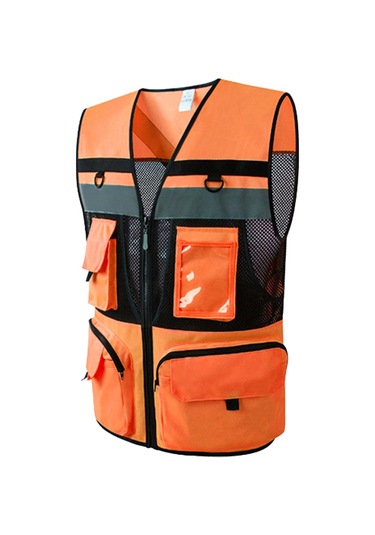 Leezsing Görünürlük Yüksek 360 Yansıtıcı Mesh Safety Ceket, Trafik-sanitasyon-inşaat Kullanıma Uygun, Sarı, S Bedeni Sarı