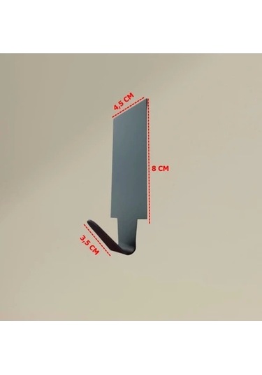 Ardini Kendinden Yapışkanlı Bornoz Havlu Askısı Dikdörtgen Mat Siyah 4'lü Çok Renkli