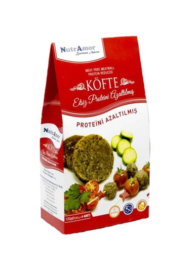 NutrAmor Düşük Proteinli ve Glutensiz Etsiz Köfte 120 G