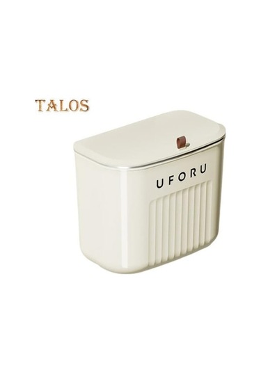 Novahub Bej Asılı Çöp Kutusu Güçlü Yük Taşıyan Depolama Kolay Temizlik Çekici Banyo Duvara Monte Çöp Kutusu Ev Geliştirme S Bej Bej