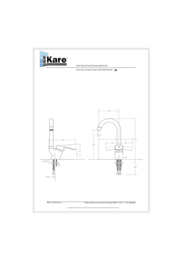Kare Spectra Mix Kısa Borulu Lavabo Bataryası 154