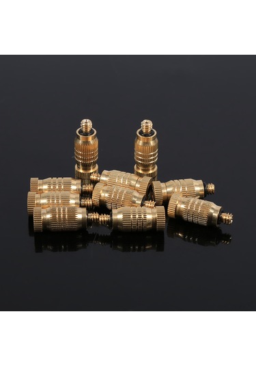 Shineyee 10 Adet Bakır Buhar Nozzlesu - 3-50 Mikron Buhar, 20-70 Kg Basınç, Kolay Kurulum, Anti-koroz, Su Tasarrufu