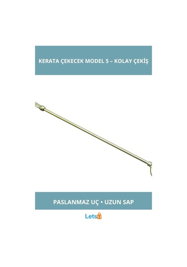 Letsii Paslanmaz Pirinç Çapalı Deniz Temalı Kerata Çekecek