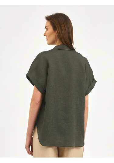 Karaca Kadın Comfort Fıt Gömlek-haki 12.25s.04.029 Haki