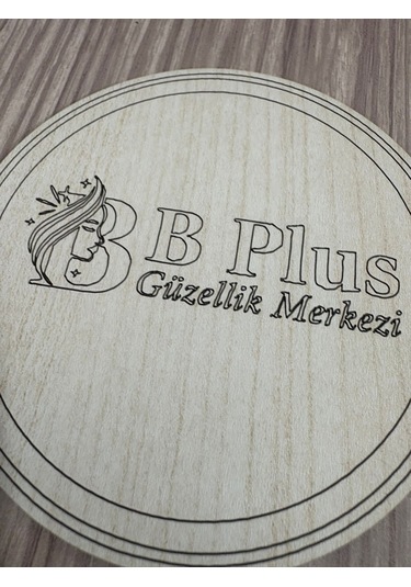 10'lu Kişiye / Şirkete Özel Logolu Bardak Altlığı Seti Lazer Kesim Kurumsal Hediye 9 Cm Açık Ahşap