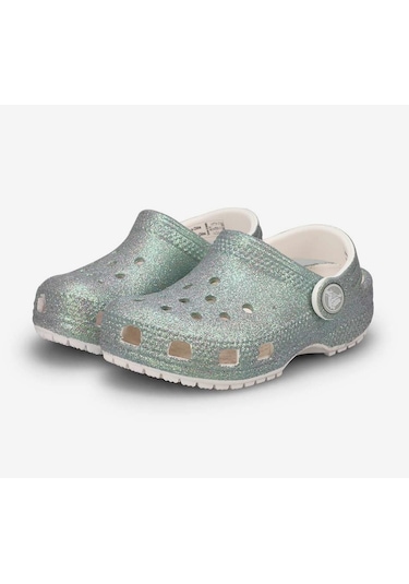 Crocs Classic Irıdescent Glitter Cg T Simli Kız Çocuk Terlik 210985 210985 100 100 Su Yeşili