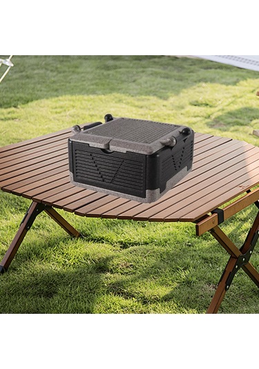 Dolıty Köpük Gıda Taşıyıcısı Kapaklı M-siyah-gri M Siyah Gri Çok Renkli