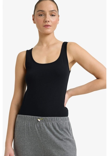 Defacto Regular Fit Pamuklu Atlet R9041az26spbk81 Siyah-bk81