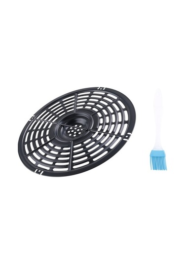 Ulzyvf Siyah Tavası, Izgara Plakası, Rafı, Fırçalı Fryer İçin Buharlı Air Xw Siyah